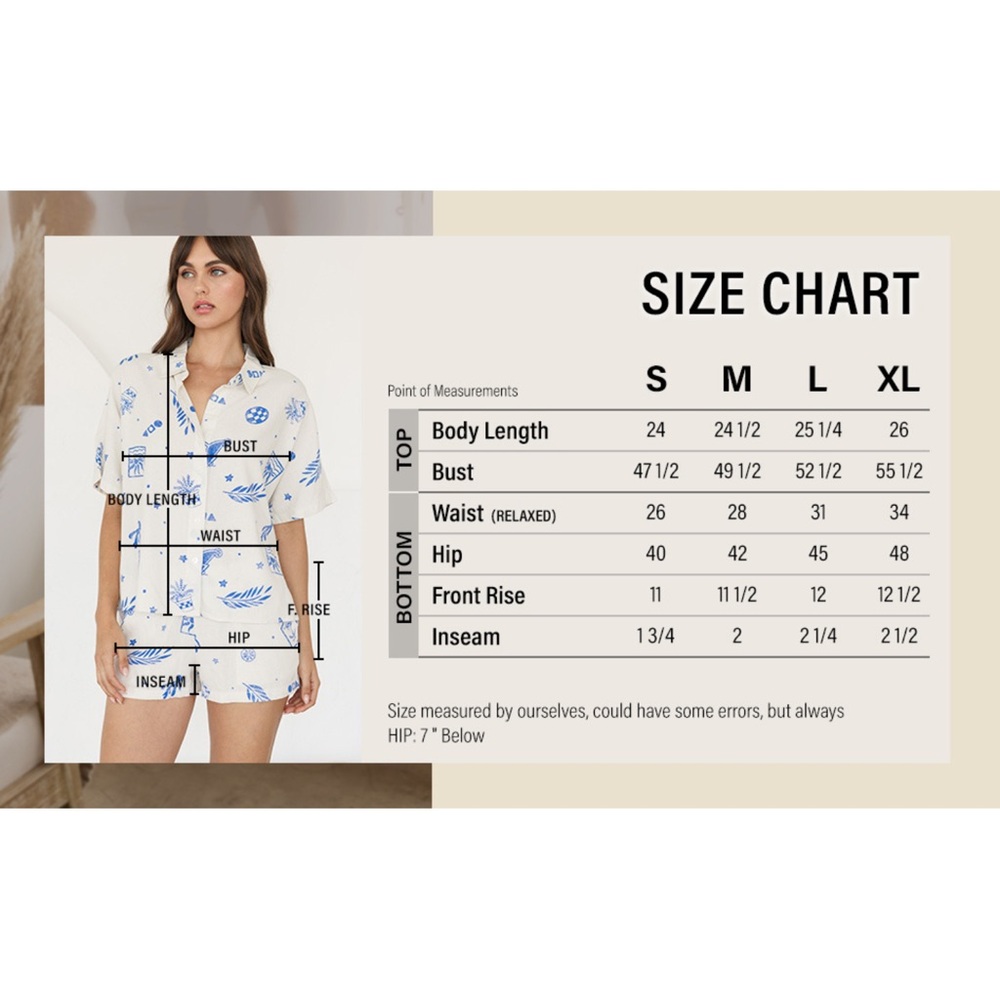 CALI 1850 Printed Linen Shirt & Short Set - Picture 4 of 16